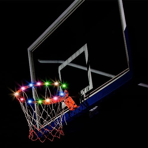 PATIKIL LED Basketball Reifen Licht Fernsteuerung Basketball Felge Licht Glühen Dunkeln 17 Farben 7 Beleuchtungsmodi Wasserdicht LED Lichter für Draußen Leuchtende