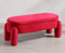 Wahson Sitzbank mit Stauraum Sitzhocker Schlafzimmer aus Samt Sitztruhe Flur Bettbank 114cm, Rosa-Rot