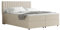 PANDA MÖBEL Everest Boxspringbett 160 x 200 cm Doppelbett mit hochwertiger Bonell-Matratze und Topper, Polsterbett mit Bettkasten, Schlafzimmer, Bequem, Modern, Stilvoll