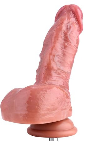 Hismith Dildo Klein 16.63cm Silikon Dildo, Realistischer Dildo für Fickmaschine mit KlicLok System,11.43cm Einführbare Länge, Sexspielzeug für Frauen und Männer