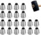 Axe Corner Kit, Hammer Corner Kit - Safety Axe Wedge Kit, Shim Set Installation Tools, Round Handle Shims, Steel Tapered Wedges for Sledge Hammer