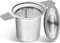 PureBru Stainless Steel Loose Leaf Tea Infuser Basket with Lid & Heat Proof Handles – Extra Fine Mesh, Dishwasher Safe Drip Tray Strainer – Ideal for Tea Lovers (Pack of 1)