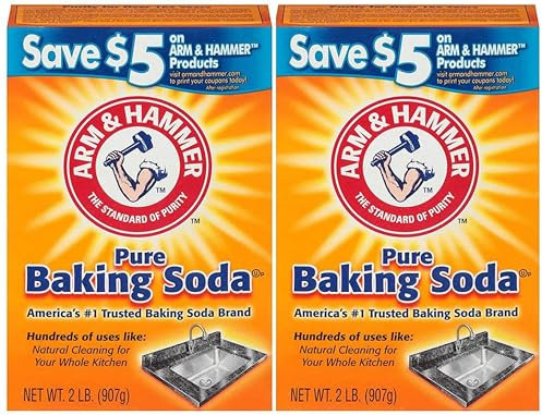 World Food Shop Arm & Hammer Pure Baking Soda 907g Pack of 2 - Versatile Household Essential - Ideal for Kitchen, Bathroom, and Laundry Use!