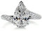 Molioaki Zentrum 2CT Birnenförmige Verlobungsringe für Damen S925 Sterling Silber 5A Zirkonia Hochzeitsringe für sie - Größe 58