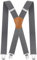 Fevaeno Hosenträger für Herren Breit 3.5cm mit 4 Starken Metal Clips X Form Einstellbar und Elastische Einheitsgröße Hosenträger für Männer und Damen Grau