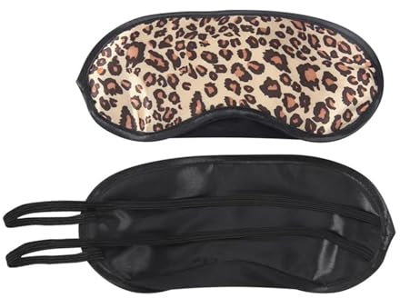 Schlafmaske Schlafmaske, weich, bequem, Schlaf-Augenmaske, Leoparden-Zebra, for Arbeit, Studium, Zuhause, Reisen, tragbare Augenabdeckung(Color2)