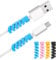 32 PCS Charging Cable Protector Colorful Phone Charger Protector Silicone Flexible Cord Protectors Spiral Charger Cord Protectors Flexible Cable Cords Saver for All Phones Computers and Chargers