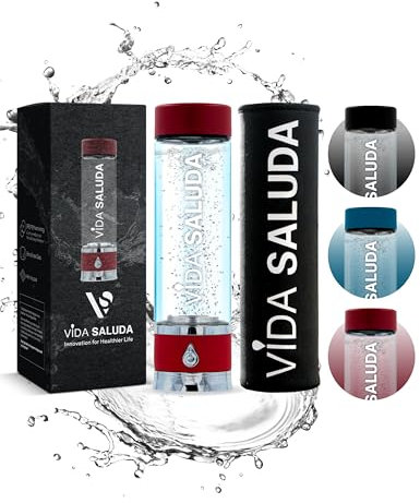 Botella de agua de hidrógeno premium, máquina de agua de hidrógeno portátil, titanio premium, autolimpieza alcalina, botella hidrogeneradora ionizada, 500 ml