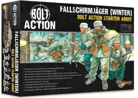 Warlord Games Fallschirmjager Winter Starter Army - 28mm Scale Miniatures for Bolt Action Highly Detailed World War 2 Miniatures for Table-top