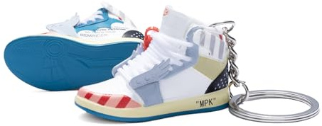 3D Mini shoe keychain Novelty and interesting gadgets decorations Birthday Parties gifts, Polychrome(a Pair of Shoes-), Mini