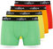 FM London - Bóxers para Hombre, Suaves, Ropa Interior elástica para Uso Diario Paquete de 4/8, Neón Surtido (Pack de 4), XXL
