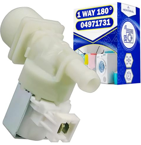 Elettrovalvola Lavatrice con 1 Uscita a 180° ha il Codice Originale 4971731 4971730 per Miele - Garanzia di 10 Anni - MONTERAL