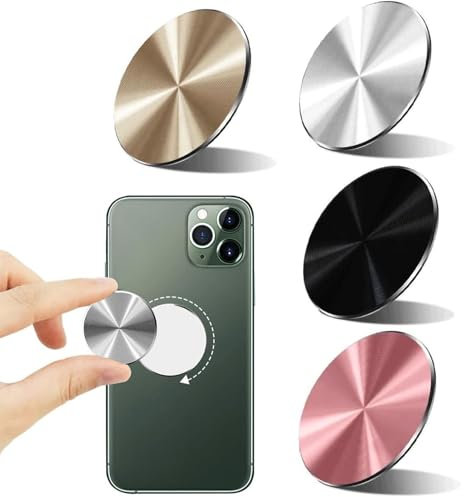4 Pcs Handy Magnet,Magnet Für Handyhülle,Telefonmagnet,Magnetische Halterung,Metallplatte Aufkleber Magnete Pad,Handyhalterung Kleine Magnetplatte