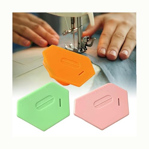 Rmeet Magnetische Nahtführung,3 Teiliges Universal-Nähzubehör mit Starkem Magneten Nähzubehör für Nähmaschine,Lineal für Nähmaschinen Nahtführung Magnetischer Nahtführer für Nähen und Säumen