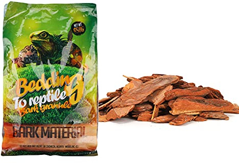 GLOGLOW Terrarium Bark Wood Chips, Bark Wood Chips Forest Terrain Fine Log Terrain Substrate for Reptiles Terrarium, 650g/bag Small Nan Nan (Large particles)