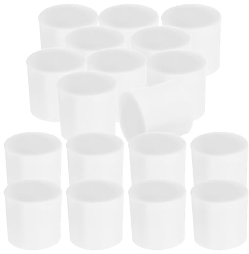 ifundom 50pcs White Plastic Door Stopper Caps Replacement Tips for Spring and Hinge Door Stops, Minimizing Scratches and Dents, Practical Performance for Home and Office Use