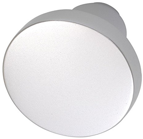 Knopfdrückerlochteil Flachform, ø 45 mm, Aluminium silber eloxiert ; 1 Stück