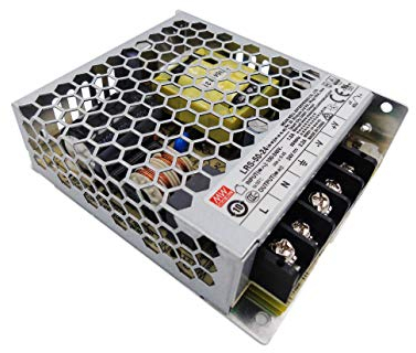 MeanWell Fuente de alimentacion 50W 24V 2.2A Enclosed LRS-50-24 Power Supply AC/DC
