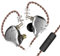 Yinyoo KZ ZS10 Pro Auriculares con Cable IEM 1DD 4BA- In Ear Monitors con Micrófono - Auriculares in Ear Híbridos para Músicos y Gamers- Cable Anti-enredos OFC 3.5mm