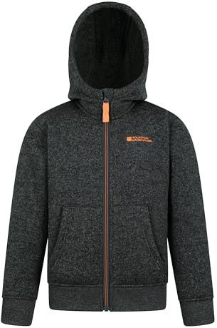 Mountain Warehouse Nevis Fellgefütterter Kinderkapuzenpulli, Winter Khaki 152