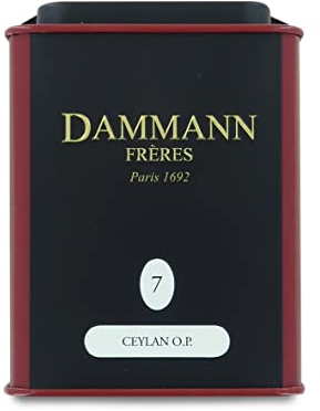 Dammann Ceylan O.P. - Té negro de Sri Lanka, Lata de 100 gr - Dammann Frères
