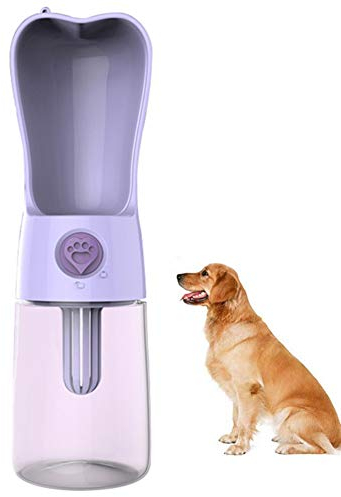 Gourde pour Chien Voyage Bouteille d Eau pour Chien Chiens Bouteille d'eau Distributeur Voyage Bouteille d'eau pour Chiens Pet Voyage Bouteille d'eau Purple
