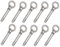 10 Stück M6 x 60mm, Ankerschrauben M6, 304 M6 Edelstahl Ringschrauben, Expansionsschraube M6, Augbolzen M6, Dehnschraube M6, Ringschraube, Ankerschrauben Edelstahl, Dehnschraube Mit Ring, Ringbolzen