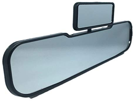 2 in 1 Auto Rückspiegel,MoreChioce Weitwinkel Panorama Rückspiegel Clip Universal Flat Innen Rückspiegel Reduzieren Toten Winkel für Auto SUV Lastwagen