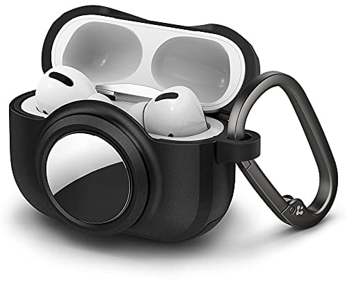 Spigen Tag Armor Duo Kompatibel mit Airpods Pro Hülle and AirTag Hülle Cover - Schwarz
