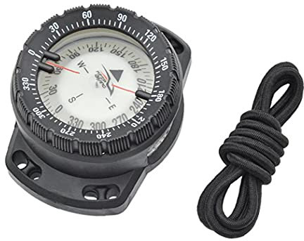Heall Brújula De Pulsera, Brújula De Buceo Compass Luminoususus Muchacha Lumino a Prueba De Agua Compás De La Navegación Submarina con La Visión Nocturna Bungee