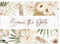 Fabelhafte Dinge Save the Date Postkarten 25 Stück Hochzeit Wir heiraten Einladung Boho Tropical