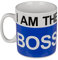 MIJOMA Boss Tazza XL - Tazza da caffè grande per ufficio e casa, divertente I Am The Boss, ca. 1000 ml, idea regalo (Boss Mug)