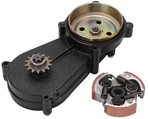 Akozon 14T Tooth Double Chain Clutch Drum Gear Box for 47cc 49cc Mini Pocket Quad Dirt Bike ATV