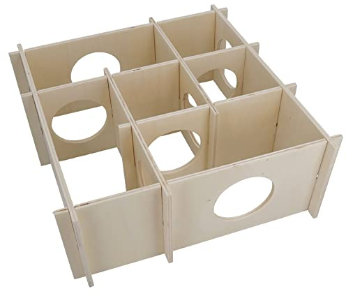AB Tools Small Animal Hamster Mice Gerbil Boredom Breaker Wooden Fun Maze Toy Gift