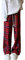 Lässige Damen-Jeans, kariert, Baggy-Jeans, hohe Taille, Gothic-Grunge-Hose, Y2K, Kleidung, Kordelzug, Streetwear, Rot/Ausflug, einfarbig (Getaway Solids), S
