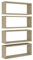vidaXL 4X Würfelregal Wandregal Hängeregal Cube Lounge CD Regal Dekoregal Bücherregal Schweberegal Wandboard Regalwürfel Sonoma-Eiche 60x15x23cm Holzwerkstoff