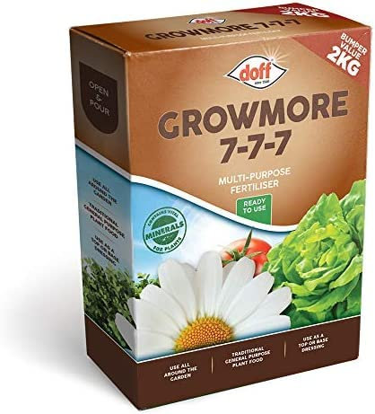 2KG Growmore Multipurpose Plant Food All Purpose Fertiliser Ready to Use, Ideal for fast growing fruits and vegetables (Growmore)