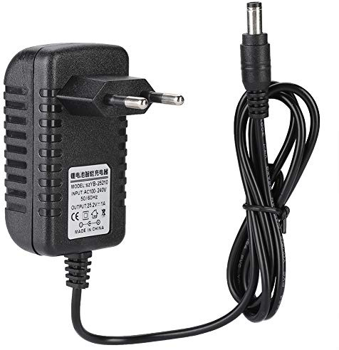 Adaptateur de Chargeur de Batterie au Lithium 25,2 V/1 A, Charge Rapide avec Protections à Plusieurs Niveaux, Adaptateur de Chargeur Li ION. 100-240V (UE 100‑240V)