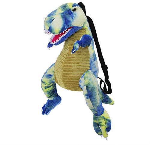 YJZQ Kinderrucksack Dinosaurier Rucksack 3D Dinosaur Plüschrucksack Kindergartenrucksack Niedlich Schultasche Tier-Rucksäcke Reisetaschen für Mädchen Jungen