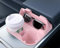 Upgraded Cup Holder Insert Drinks Holder Travel Cup Holder Comaptiable with Tesla Model 3 Model Y Center Console Storage Accessories 2023 2022 2021, Silicone Pink