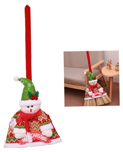 Zerodeko Besenset Schneemann Weihnachtsdekoration und Stoff mit Rotem Design Lebendige und Niedliche Weihnachtsdeko für Zuhause und Laden zur Festlichen Atmosphäre
