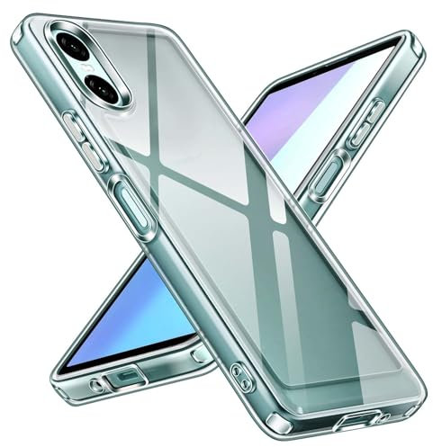 ivoler Nie Vergilbung Klar Hülle für Sony Xperia 10 VI, [Militärischer Schutz] Stoßfest Kratzfest Transparent Schutzhülle, Dünn Durchsichtige Handyhülle Case Cover
