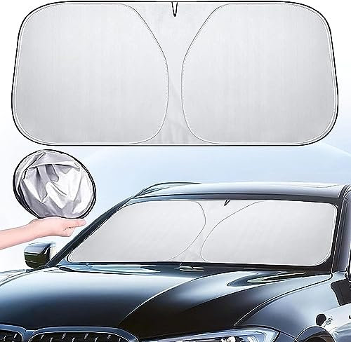 Coche Lunas Delanteras Parabrisas Parasol para Audi A1 Sportback 8X 4-Door 2012 2013 20141 2015 2016 2017 2018, Anti-UV Plegable Protección Accesorios Coche,B