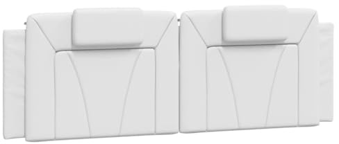 vidaXL Kopfteil-Kissen Viana Weiß 160 cm Kunstleder