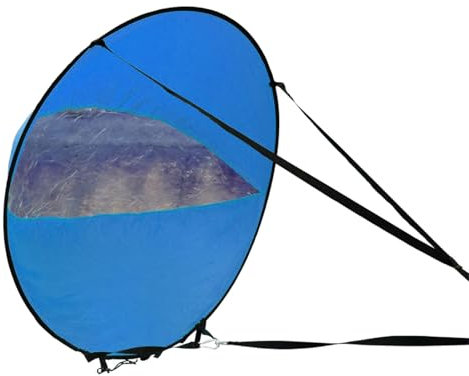 Voile coupe-vent pour kayak, voile de planche à voile, accessoires de kayak, utilisation polyvalente pour le canoë, le bateau gonflable, le yacht