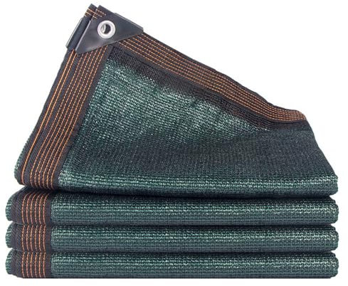 90% Red de Sombra de Invernadero Malla Sombreo Al Aire Libre para Balcon Jardín Piscinas 2x6 1x3 1x6 2x4 3x3 5x5 4x4 5x7 4x9 8x10m Verde Oscuro(4x4(m))