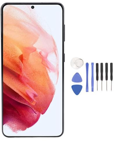 Xiuganpo Remplacement de L'écran pour Le S21, Assemblée de Numériseur D'écran Tactile D'affichage à Cristaux Liquides de 6.2 Pouces avec des Outils de Réparation et Un Cadre, Écran (Black)