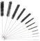 13 Brosses de Nettoyage pour Bouteilles,Pailles,Tuyaux à Lait, en Nylon,Goupillon Biberon,Brosse de Nettoyage pour Tube à Essai,Théière,Bouilloire,Goupillon Bouteille,Brosse de Nettoyage Bébé