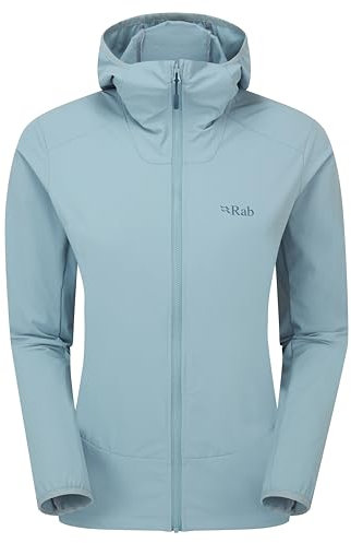 Rab Damen Borealis Hoody Jacke - Leichter wasserabweisender Mantel zum Wandern & Klettern, Citadel, L