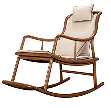 GAROEN Schaukelstühle Schaukelstuhl Erwachsener Heim Lazy Lounge Chair Freizeitbalkon Älterer Schlafstuhl Siesta Chair